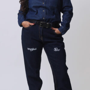 Pantalón Straight Mezclilla Dama