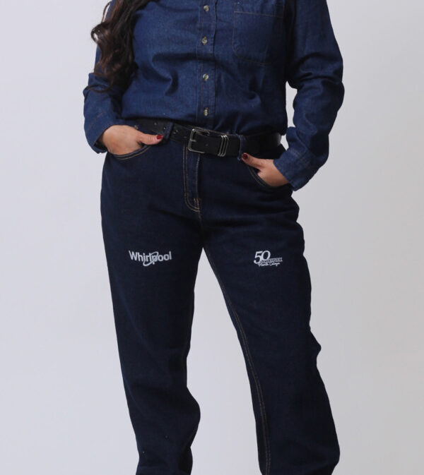 Pantalón Straight Mezclilla Dama
